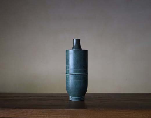 蓮田修吾郎 「青銅壺　矢筈口」